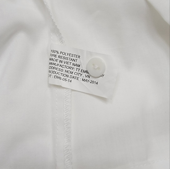 NEW Boutique Muguet Collection white w/blue trim pajama set size 5 - Picture 6 of 6